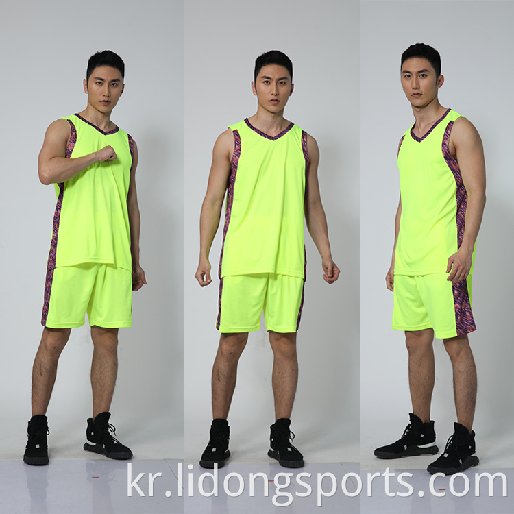 디자인 멀티 컬러 승화 학교 농구 유니폼 맞춰진 농구 유니폼 디자인